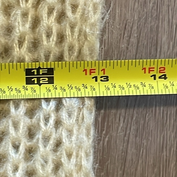 Topshop Women’s Knit Scarf Multicolor Colorblock Cottagecore Comfy - Picture 10 of 12